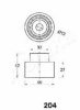 ASHIKA 45-02-204 Tensioner, timing belt
